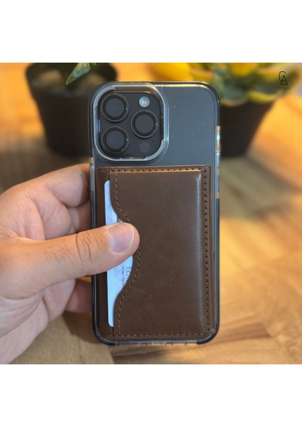 iPhone 17 Pro Max Uyumlu 5 Bölmeli Magsafe Mıknatıslı Deri Kartlık Cüzdan indirimleri