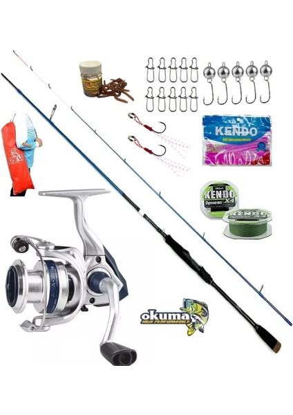 Okuma Aria 1000 2.13MT 0,5-7gr Oslo Rock Game Lrf Olta Takımı Seti