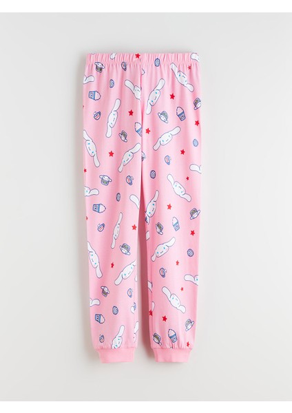 Yeni Sezon Bisiklet Yaka Cinnamoroll Baskılı Kız Çocuk Pijama Takımı fırsatları
