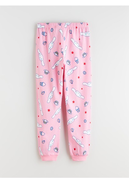 Yeni Sezon Bisiklet Yaka Cinnamoroll Baskılı Kız Çocuk Pijama Takımı indirimleri