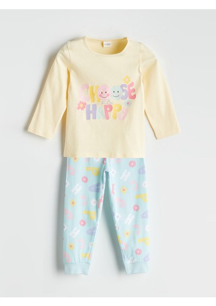 Yeni Sezon Baskılı Kız Çocuk Pijama Takım