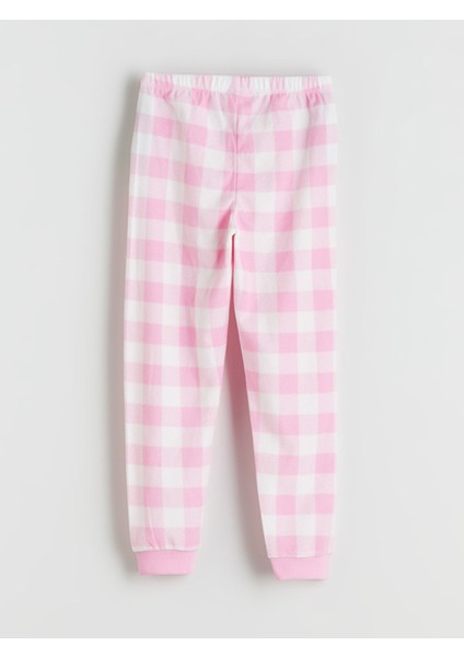 Yeni Sezon Beli Lastikli Polar Kız Çocuk Pijama Alt modelleri