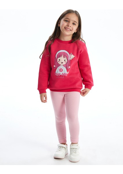 Yeni Sezon Beli Lastikli Basic Kız Bebek Tayt