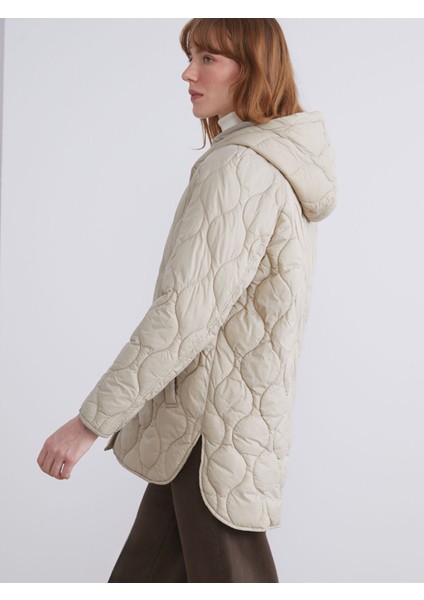 Yeni Sezon Kapüşonlu Kapitone Oversize Kadın Şişme Mont fiyatları