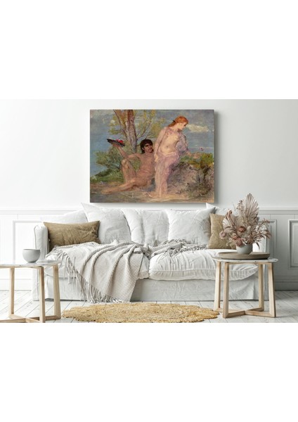 Arnold Böcklin – Idyll - Ahşap Mdf Tablo modelleri