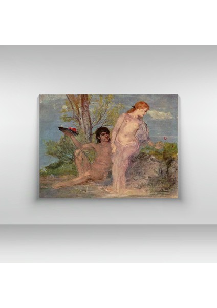 Arnold Böcklin – Idyll - Ahşap Mdf Tablo fırsatları