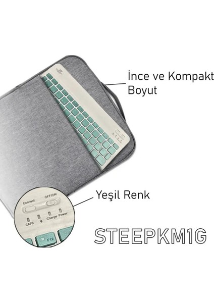 Steep Solid Magic Yeşil Şarjlı Bluetooth Klavye Mouse Set fiyatları