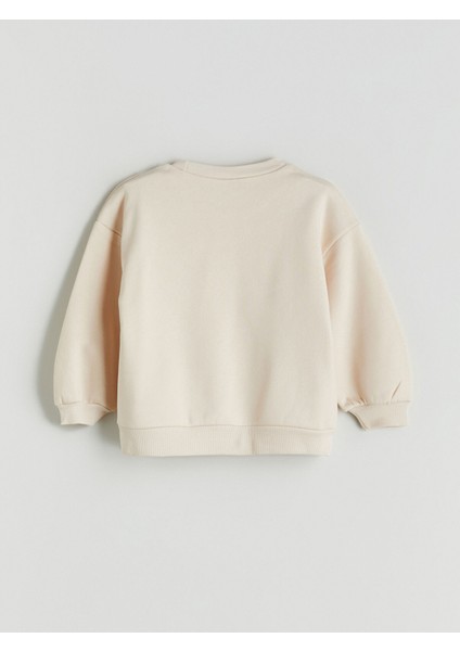 Yeni Sezon Bisiklet Yaka Kız Çocuk Sweatshirt modelleri