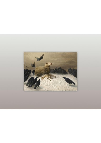 August Friedrich Albrecht Schenck - Anguish - Ahşap Mdf Tablo modelleri