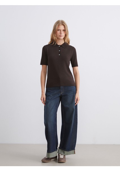 Yeni Sezon Polo Yaka Kadın Triko Kazak fiyatları