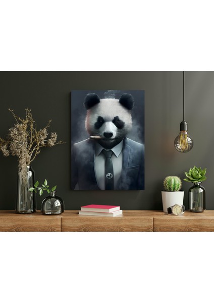 Panda Iş Hayvanı 2 - Ahşap Mdf Tablo