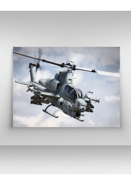 Savaş Helikopteri - Ahşap Mdf Tablo