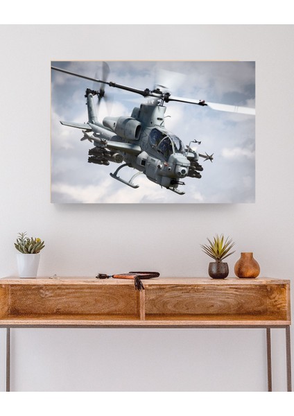 Savaş Helikopteri - Ahşap Mdf Tablo modelleri