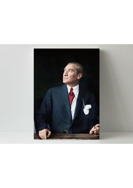 Atatürk'ün Izinde Portre - Ahşap Mdf Tablo