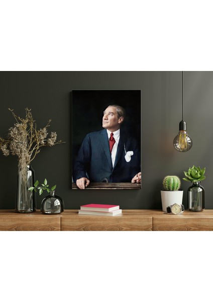 Atatürk'ün Izinde Portre - Ahşap Mdf Tablo fiyatları