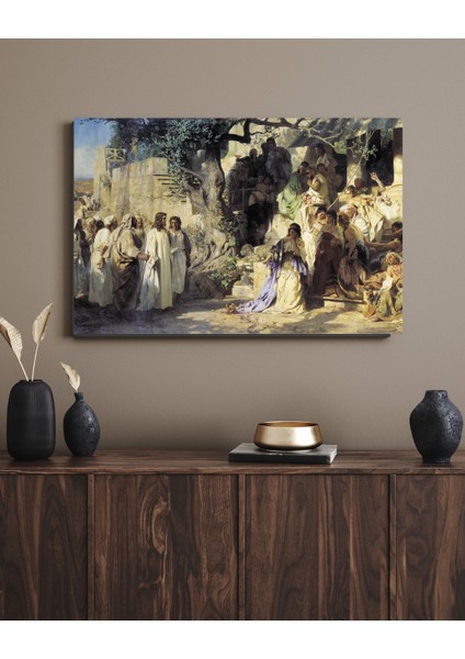 Henryk Siemiradzki - Christ And Sinner - Ahşap Mdf Tablo fırsatları