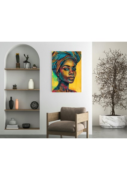 Bakongo Altın Motif - Ahşap Mdf Tablo modelleri