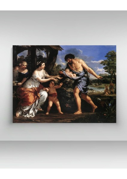 Pietro Da Cortona - Romulus And Remus Sheltered By Faustulus - Ahşap Mdf Tablo fiyatları