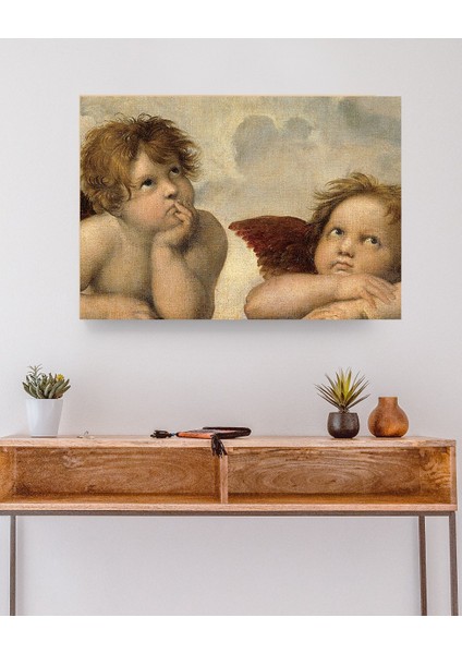 Raffaello Santi - Küçük Melekler - Little Angels - Ahşap Mdf Tablo modelleri