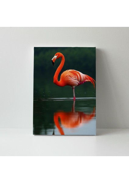 Flamingo Göl Yansıması - Ahşap Mdf Tablo fırsatları