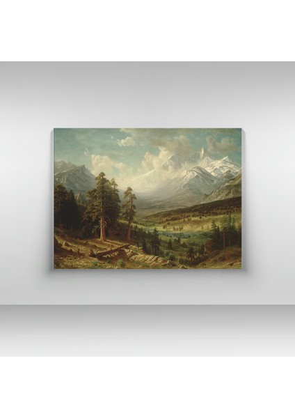 Albert Bierstadt -Estes Park, Long’s Peak - Ahşap Mdf Tablo fırsatları
