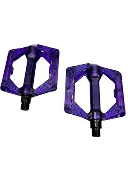 Bisiklet Platform Pedal Çivili Transparan Mor Şeffaf fiyatları