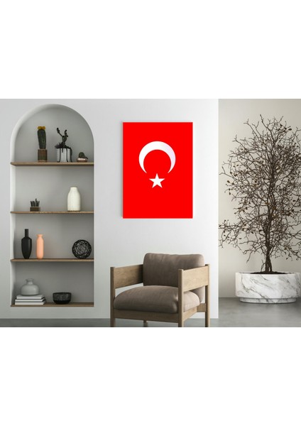 Dikey Türk Bayrağı - Ahşap Mdf Tablo fırsatları