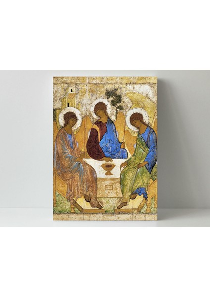 Andrei Rublev -Teslis- Ahşap Mdf Tablo fırsatları