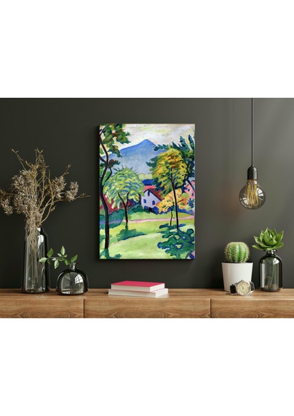 August Macke-Tegernsee Landschaft modelleri