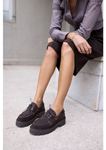 Alvarez Kadın Kahve Gercek Suet Bagcıklı Loafer fiyatları