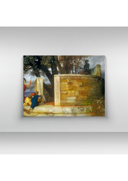 Arnold Böcklin - Das Heiligtum Des Herkules - Ahşap Mdf Tablo fırsatları