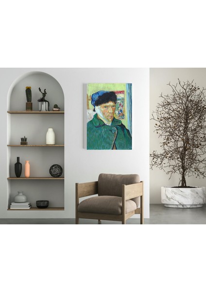 Vincent Van Gogh - Self-Portrait With Bandaged Ear- Ahşap Mdf Tablo fırsatları