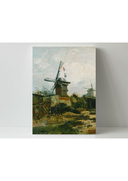 Vincent Van Gogh - Windmills On Montmartre- Ahşap Mdf Tablo fiyatları