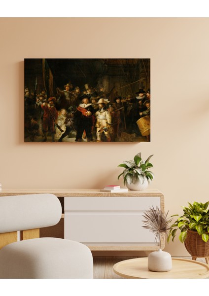 Rembrandt - Gece Devriyesi - The Night Watch - Ahşap Mdf Tablo