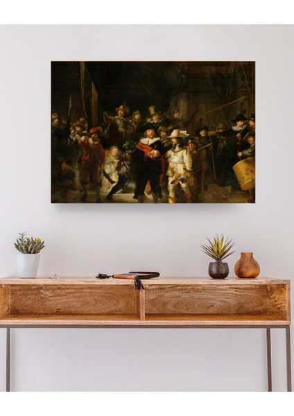 Rembrandt - Gece Devriyesi - The Night Watch - Ahşap Mdf Tablo modelleri