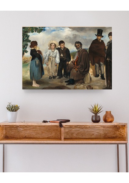 Édouard Manet -The Old Musician - Ahşap Mdf Tablo modelleri