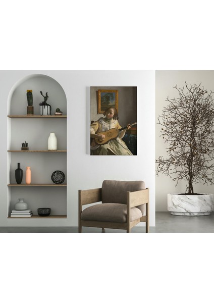 Johannes Vermeer - The Guitar Player- Ahşap Mdf Tablo fırsatları
