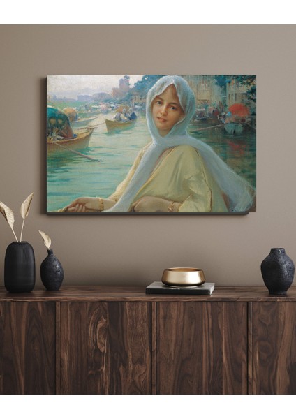 Fausto Zonaro - Amusement At Göksu - Ahşap Mdf Tablo fırsatları