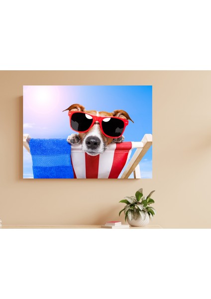 Köpek Tatilde - Ahşap Mdf Tablo fırsatları