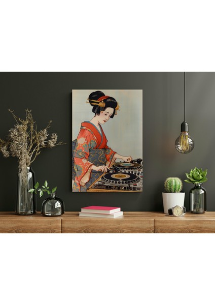 Dj Geyşa Pop Art - Ahşap Mdf Tablo