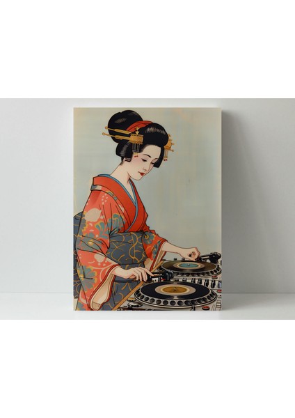 Dj Geyşa Pop Art - Ahşap Mdf Tablo fiyatları