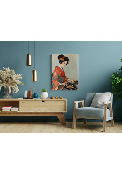 Dj Geyşa Pop Art - Ahşap Mdf Tablo modelleri
