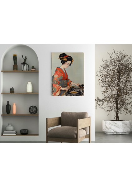 Dj Geyşa Pop Art - Ahşap Mdf Tablo fırsatları