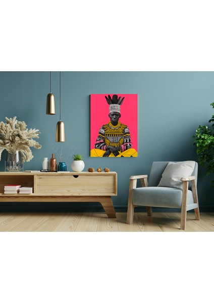 Himba Boncuk Süslemesi - Ahşap Mdf Tablo modelleri