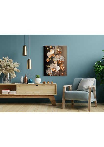 Beyaz Güve Orkide - Ahşap Mdf Tablo modelleri