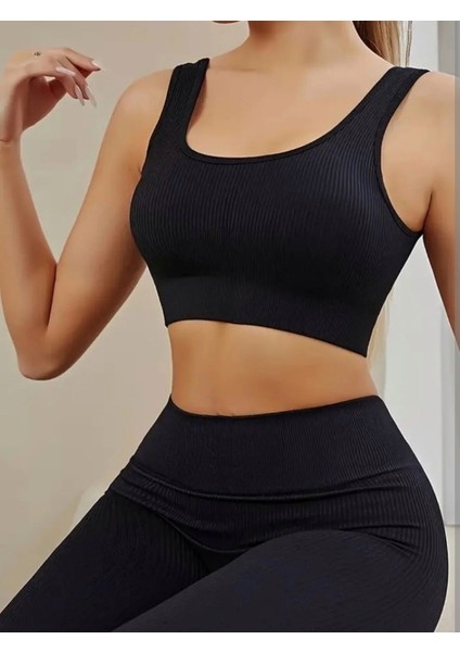 Fitilli Siyah Ribanalı Üst ve Şort Takımı fırsatları