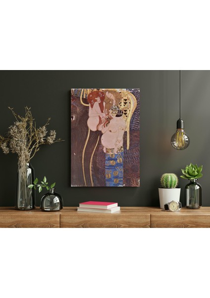 Gustav Klimt The Hostile Powers, The Titan Typhoeus, The Three Gorgons- Ahşap Mdf Tablo