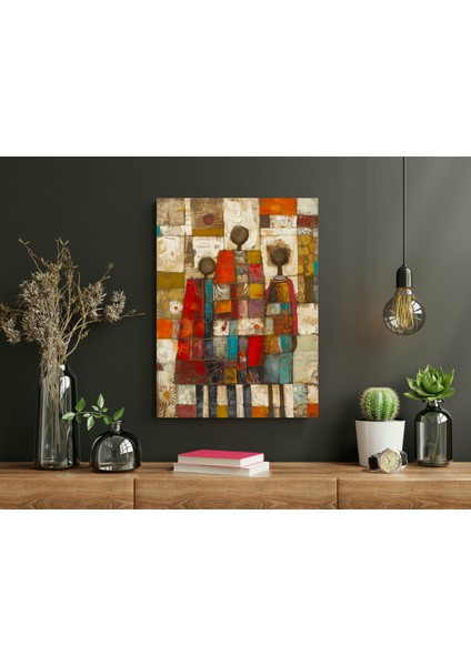 Luba Dans Motifi - Ahşap Mdf Tablo