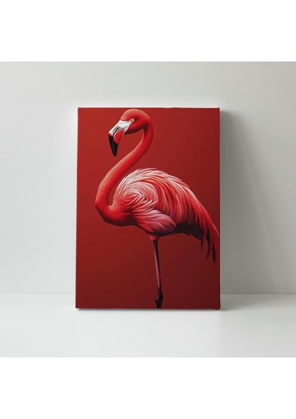 Kırmızı Flamingo - Ahşap Mdf Tablo fırsatları