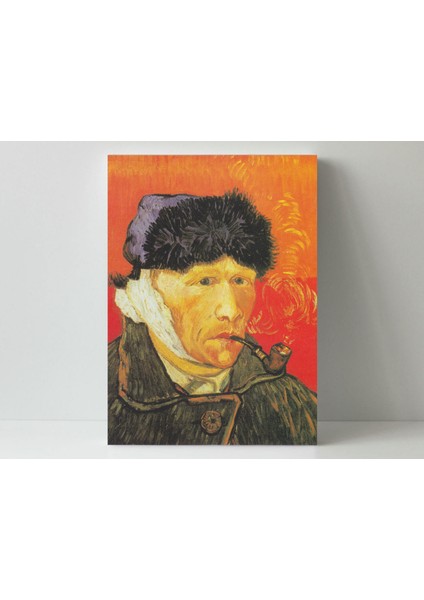 Vincent Van Gogh- Self-Portrait With A Bandaged Ear- Ahşap Mdf Tablo